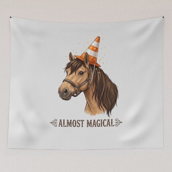 Item preview, Copy of Almost Magical Funny Horse Traffic Cone Unicorn designed and sold by w66aboo.