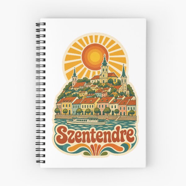 Item preview, Szentendre Hungary Travel Souvenir - Retro Illustration designed and sold by VisualArtsOasis.