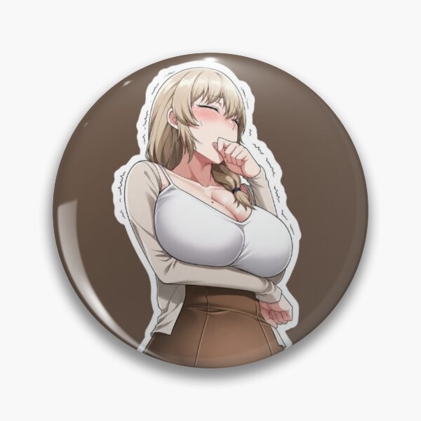 Item preview, Sleepy Anime Girl Sticker – Cute Blushing Manga Character designed and sold by MeowLoka ⭐⭐⭐⭐.