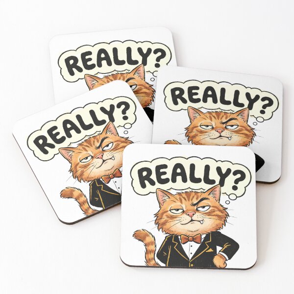 Item preview, Really Funny Skeptical Orange Cat Sarcastic Cat Meme designed and sold by Retro Whiskers.