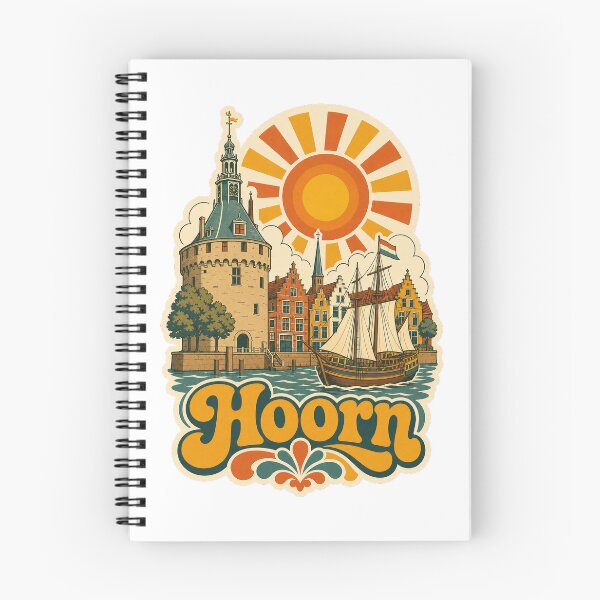 Item preview, Hoorn Netherlands Travel Souvenir - Retro Illustration designed and sold by VisualArtsOasis.