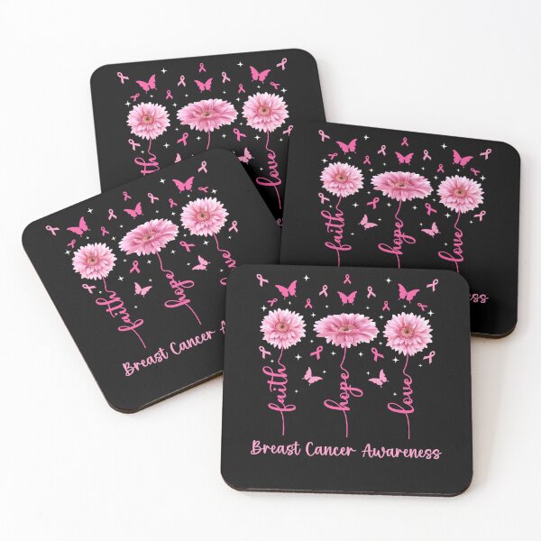 Item preview, Faith Hope Love Pink Daisy Breast Cancer designed and sold by Antdoodle.