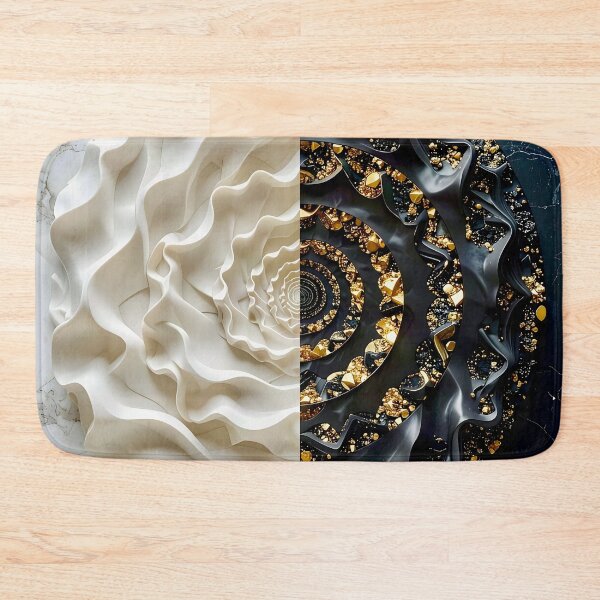 Item preview, Alabaster and Slate Geometric Spiral with Pyrite Accents designed and sold by Vicky Brago-Mitchell®.