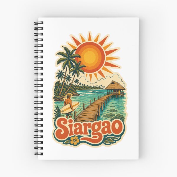 Item preview, Siargao Philippines Travel Souvenir - Retro Illustration designed and sold by VisualArtsOasis.