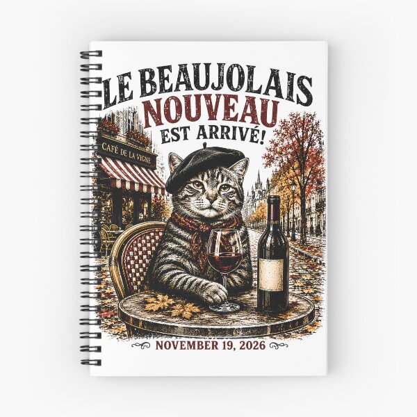 Item preview, Le Beaujolais Nouveau Cat Wine Meme designed and sold by MimsTees.
