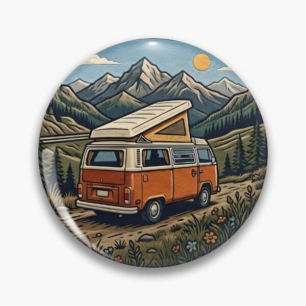 Item preview, Home Is Where You Park It - Vintage Vanlife Patch Design designed and sold by LMDIGITAL6.