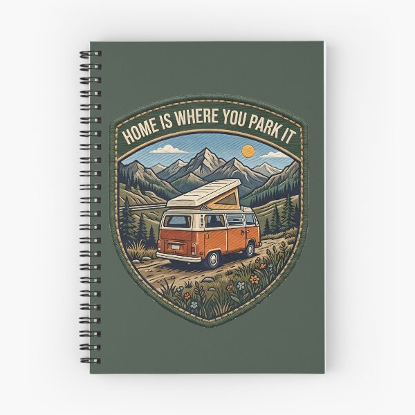 Item preview, Home Is Where You Park It - Vintage Vanlife Patch Design designed and sold by LMDIGITAL6.