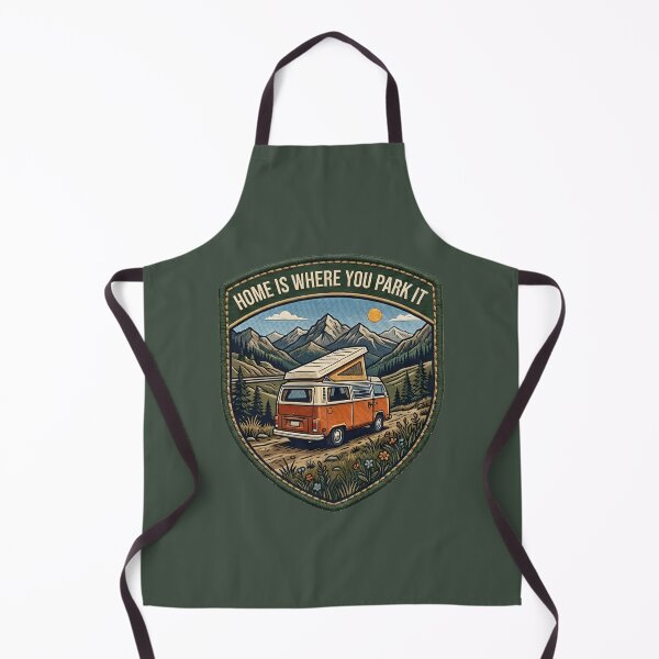 Item preview, Home Is Where You Park It - Vintage Vanlife Patch Design designed and sold by LMDIGITAL6.