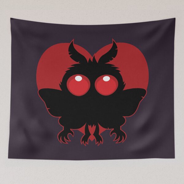 Item preview, Mothman Love - Spooky Cute Supernatural Sweetheart designed and sold by fizzgig.