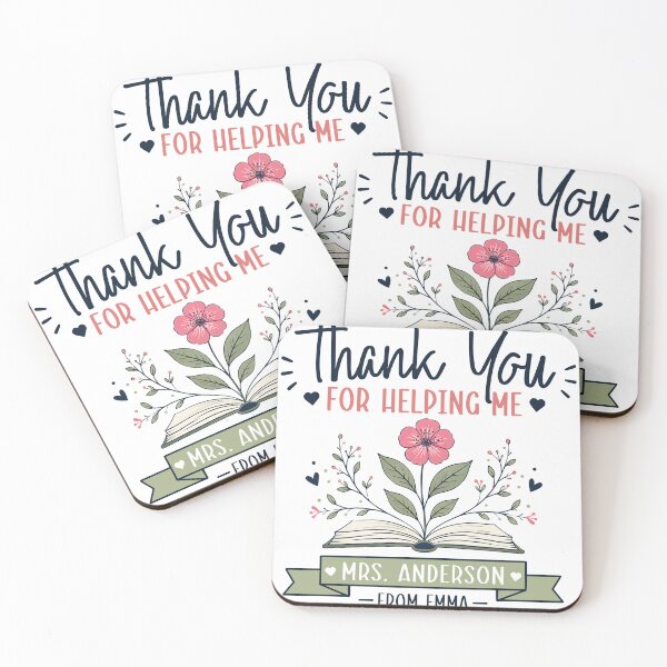 Item preview, Thank You For Helping Me Teacher Appreciation Flower Mug designed and sold by TeeVerse27.