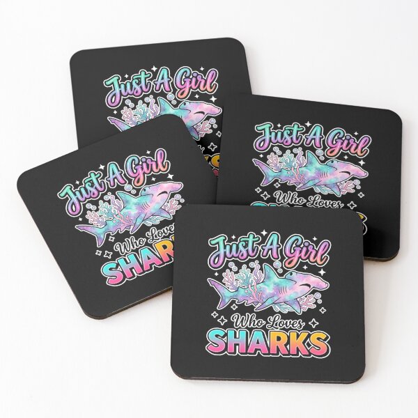 Item preview, Just a Girl Who Loves Sharks designed and sold by domostore.