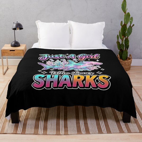 Item preview, Just a Girl Who Loves Sharks designed and sold by domostore.