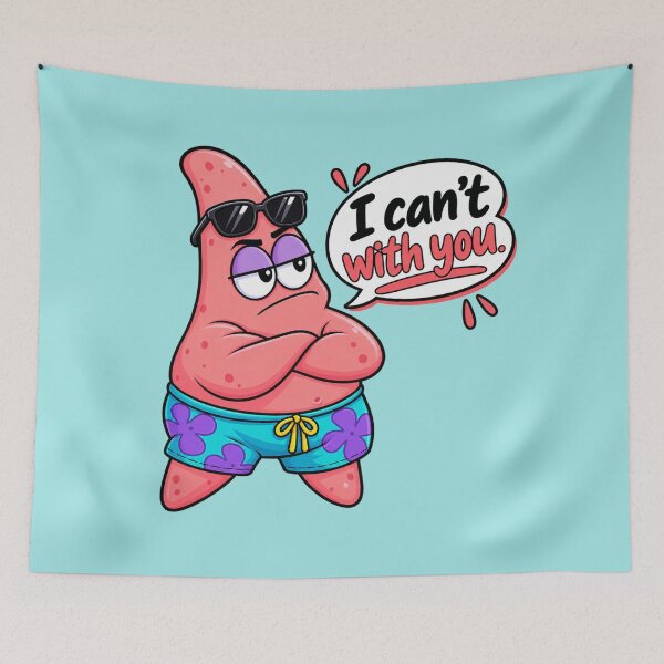 Item preview, I Can't With You Funny Starfish Meme designed and sold by StickyDelights.