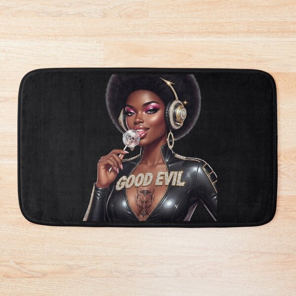 Item preview, Afro Woman Skull Lollipop Headphones designed and sold by Voodoo Store Paranormal Collections.