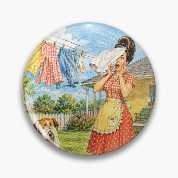 Item preview, A funny incident while hanging out the laundry designed and sold by frestshop.