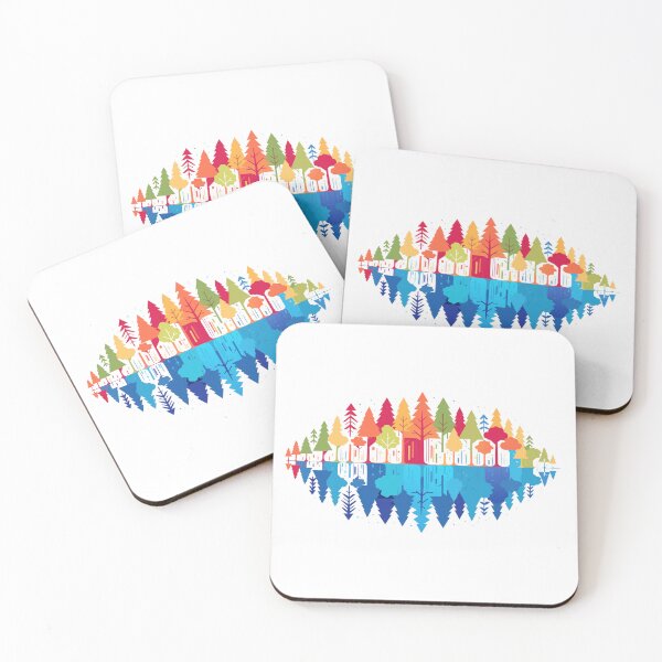 Item preview, Nature Reflection Forest Trees Outdoor Wildlife  designed and sold by drawwiika+44.