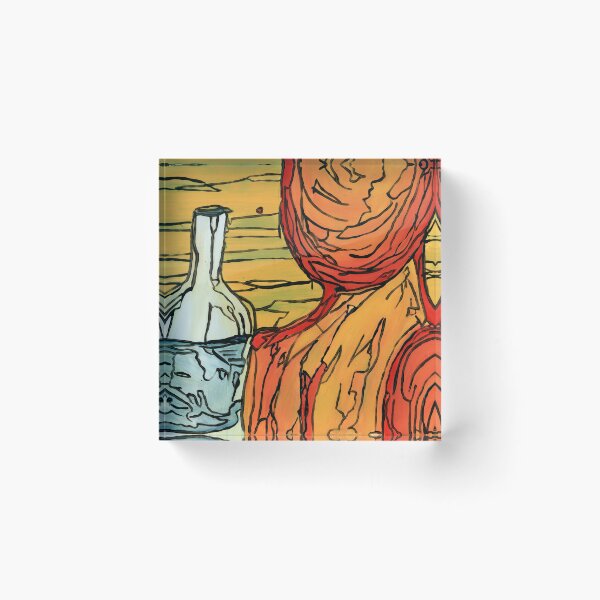 Item preview, Solitary Solace – Expressionist Still Life & Figure designed and sold by Dwaalhaas.com.