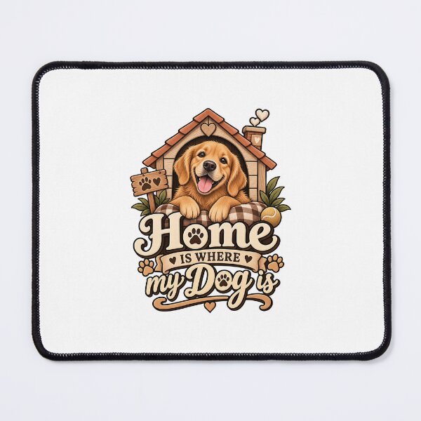 Item preview, Home Is Where My Dog Is Sticker | Dog Moms Decal designed and sold by AZ Atelier.
