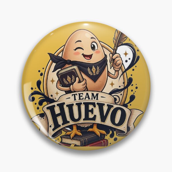 Item preview, Team Huevo Cartoon — Literary Mascot designed and sold by Hermandad-dlt.