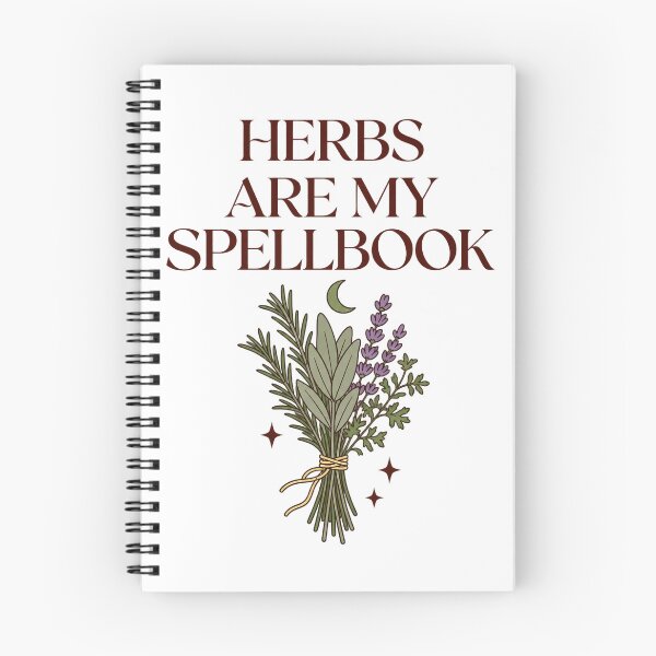 Item preview, Herbs Are My Spellbook – Minimalist Kitchen Witch Herbal Botanical Design designed and sold by WovenEchoStudio.
