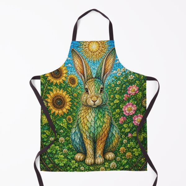 Item preview, The Summer Rabbit – Solar Messenger in Stained Glass designed and sold by Pixel Otaku Gallery.