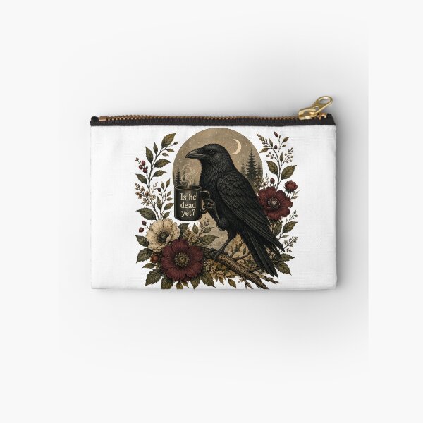 Item preview, Is He Dead Yet? Gothic Raven Mug - Funny Anti Trump Dark Humor designed and sold by Neurospicy Trolls.