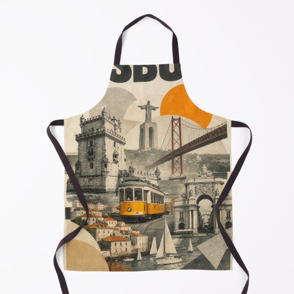 Item preview, Wall Art - Postcard - Lisbon Vintage Travel Collage designed and sold by ForeverPrintsOK.