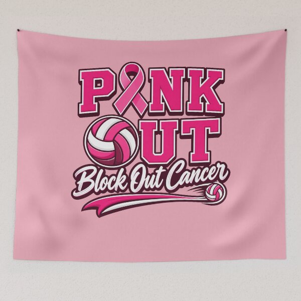 Item preview, Pink Out Volleyball Block Out Breast Cancer Awareness designed and sold by clothesy7.
