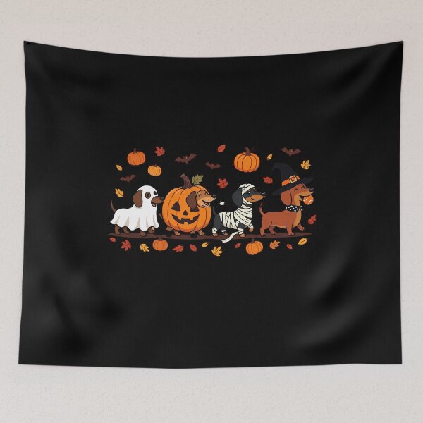 Item preview, Copy of Halloween Dachshund Costume Parade Cute Spooky Dog designed and sold by w66aboo.