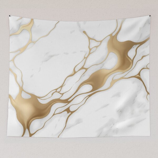 Item preview, Minimalist Japandi Marble & Gold Ink Texture designed and sold by DesignStudio-JM.