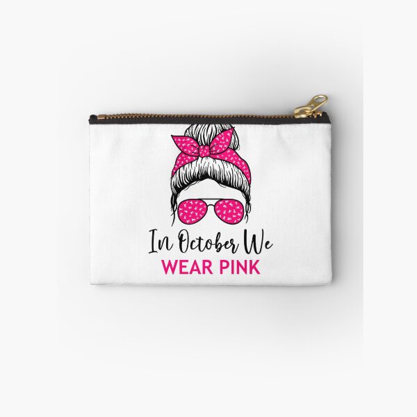 Item preview, Wear Pink Messy Bun Breast Cancer Awareness designed and sold by Antdoodle.