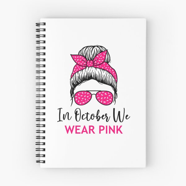 Item preview, Wear Pink Messy Bun Breast Cancer Awareness designed and sold by Antdoodle.