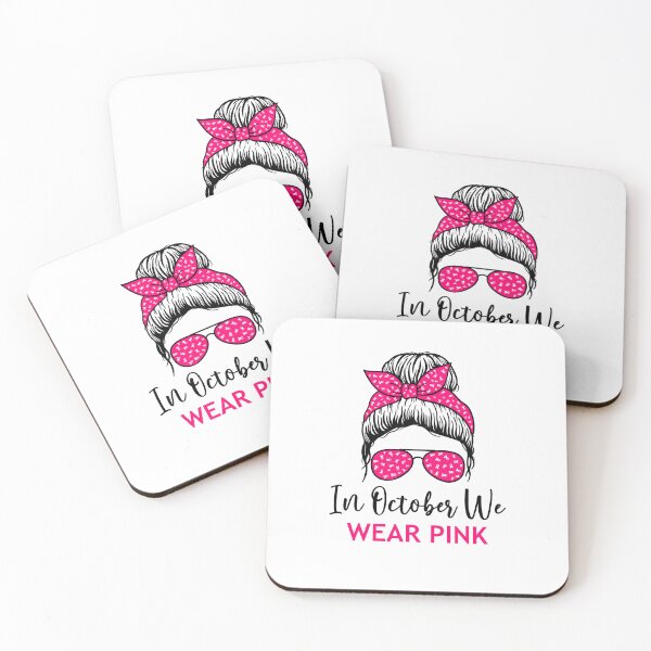Item preview, Wear Pink Messy Bun Breast Cancer Awareness designed and sold by Antdoodle.