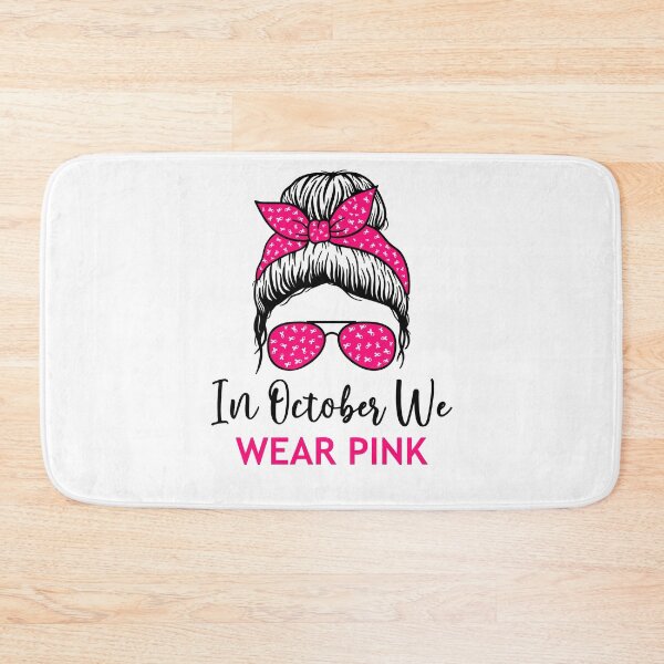 Item preview, Wear Pink Messy Bun Breast Cancer Awareness designed and sold by Antdoodle.