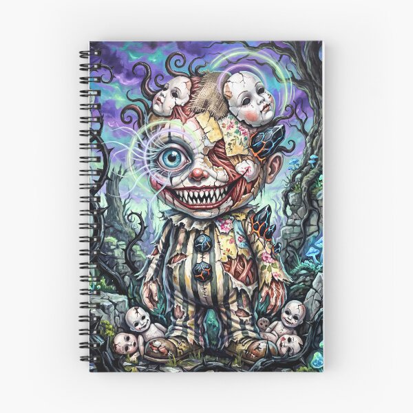 Item preview, Creepy Cute Clown – One Eyed Child with a Wide Smile designed and sold by QQQueen.