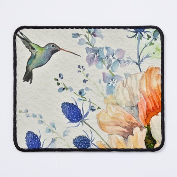 Artikelvorschau, Aquarellblumen mit Vogelmotiv entworfen und verkauft von Vintage-Lady65.