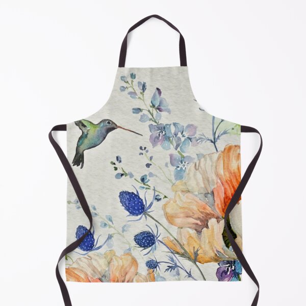 Item preview, Watercolor Flowers with Bird Print designed and sold by Vintage-Lady65.