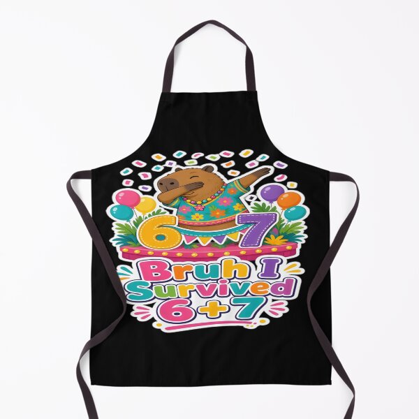 Item preview, Bruh I Survived 6 Plus 7 Party Capybara Art designed and sold by DailySparks.