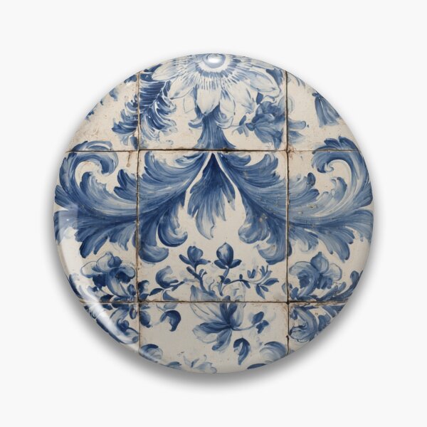 Item preview, Vintage Blue Azulejo Tile Phone Case - Portugues Floral Baroque designed and sold by PharaonicArtist.