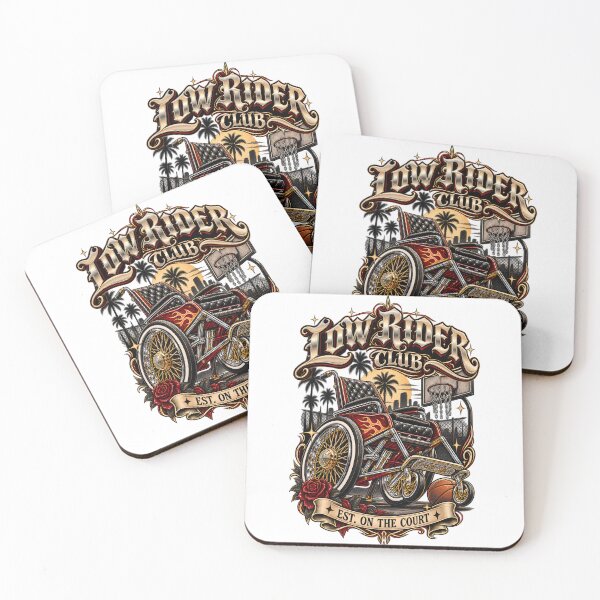 Item preview, Low Rider Club Est. On The Court - Wheelchair Basketball Lowrider Art designed and sold by Neurospicy Trolls.