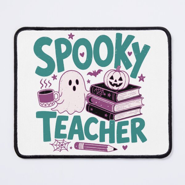 Item preview, Spooky Teacher Halloween Ghost Books designed and sold by Foodlore.