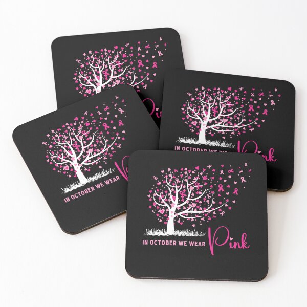 Item preview, In October We Wear Pink Ribbon Tree designed and sold by Antdoodle.