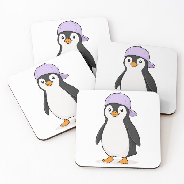 Item preview, Pepe the Penguin – Cute Penguin with Lavender Cap designed and sold by LittleGinnyArt.