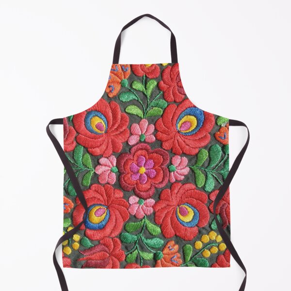 Item preview, Vibrant Folk Floral Embroidery designed and sold by Choopstores.
