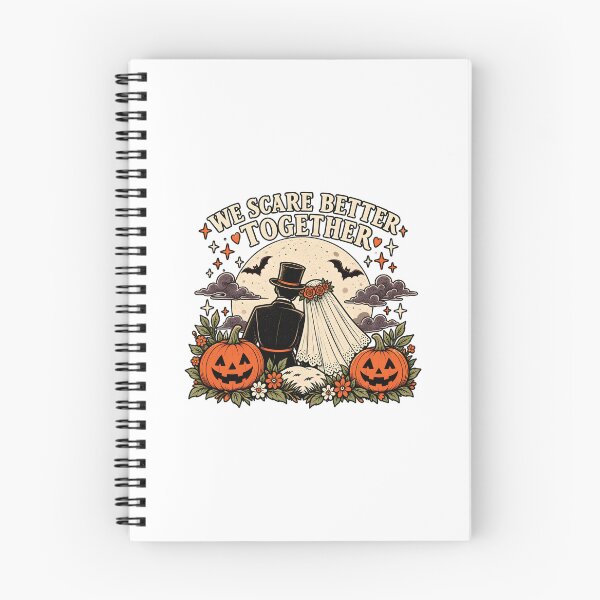 Item preview, We Scare Better Together Halloween Couple Bride Groom Wedding Design designed and sold by MAPDDesigns.