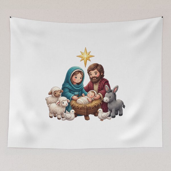 Item preview, Crochet Nativity Scene designed and sold by domostore.