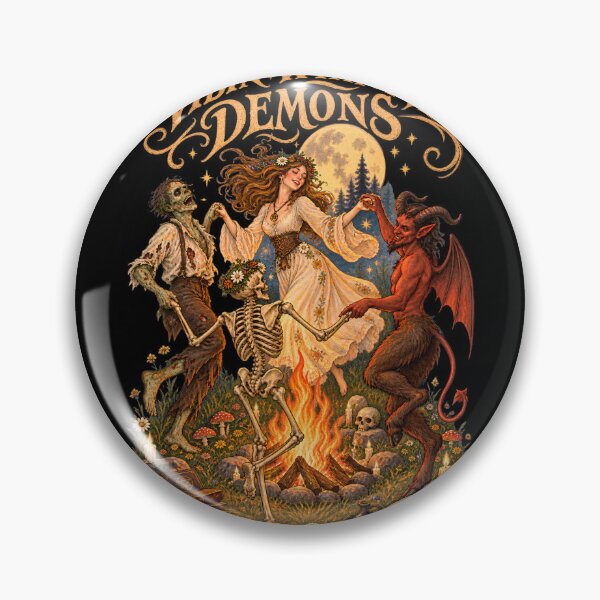 Item preview, Vibin' With My Demons - Funny Witch Dancing With Demons Halloween designed and sold by Neurospicy Trolls.