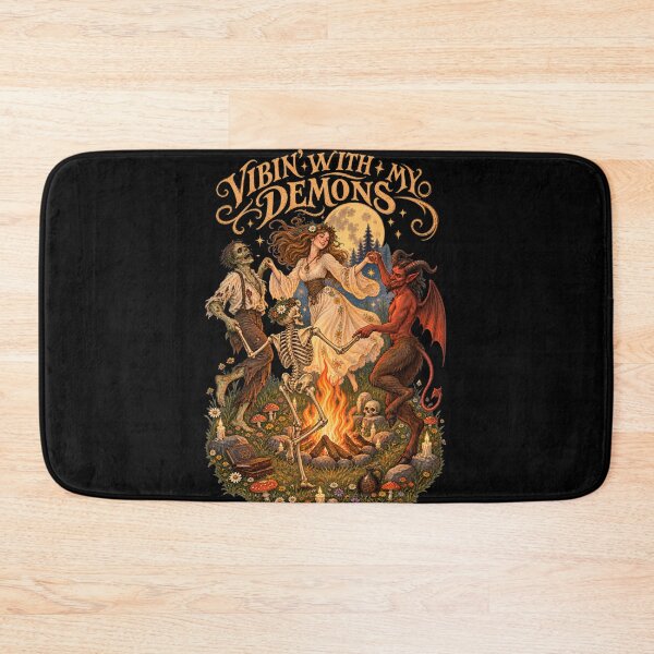 Item preview, Vibin' With My Demons - Funny Witch Dancing With Demons Halloween designed and sold by Neurospicy Trolls.