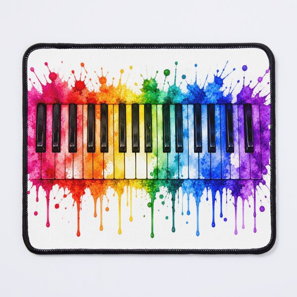 Item preview, Piano Keys Watercolor – Colorful Music Art designed and sold by GrafiXT.
