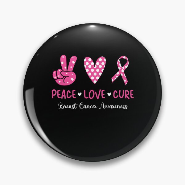 Item preview, Peace Love Cure Breast Cancer Awareness designed and sold by Antdoodle.